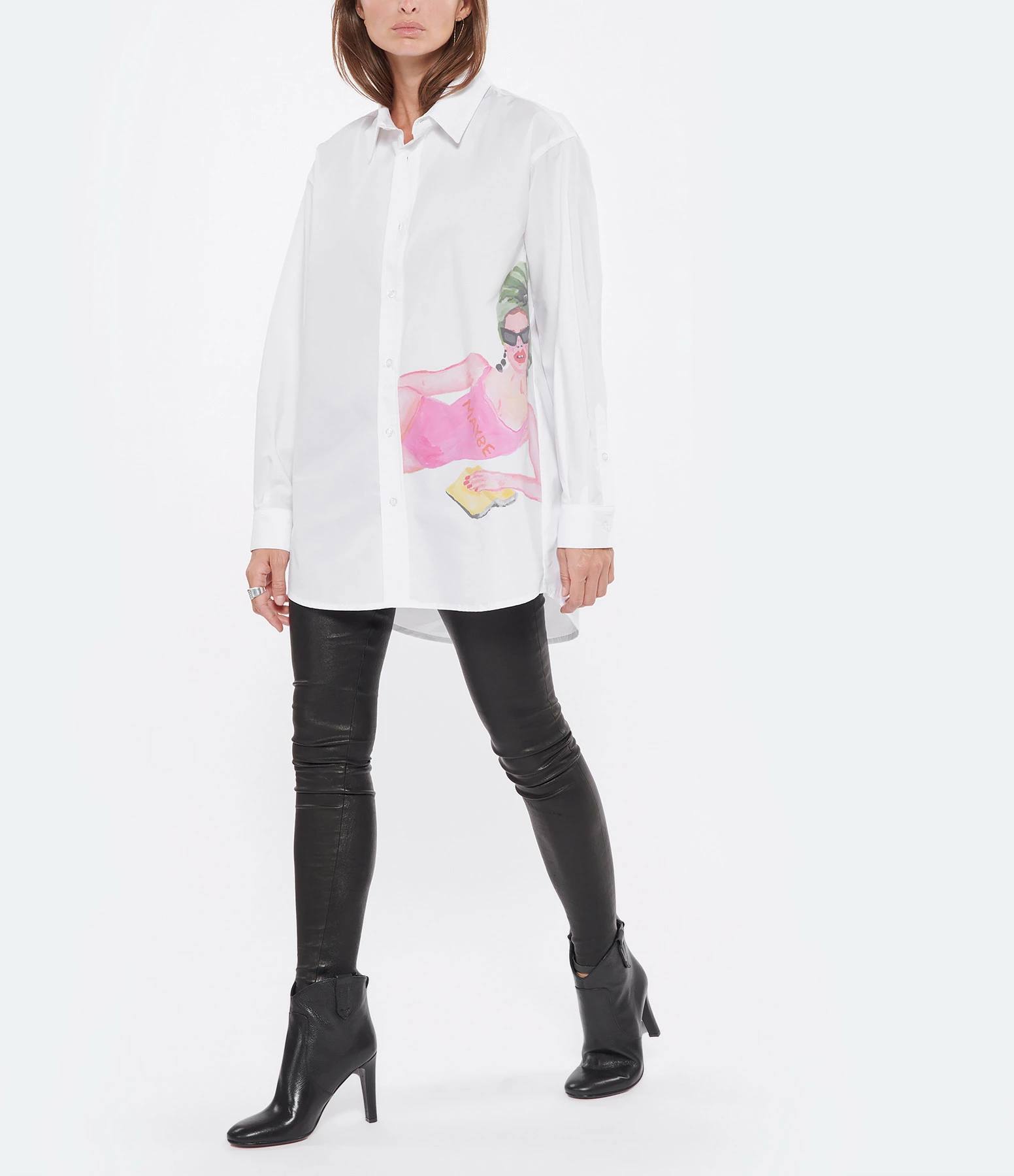 DEAR JULIETTE Chemise Maybe Coton Blanc – Image 4