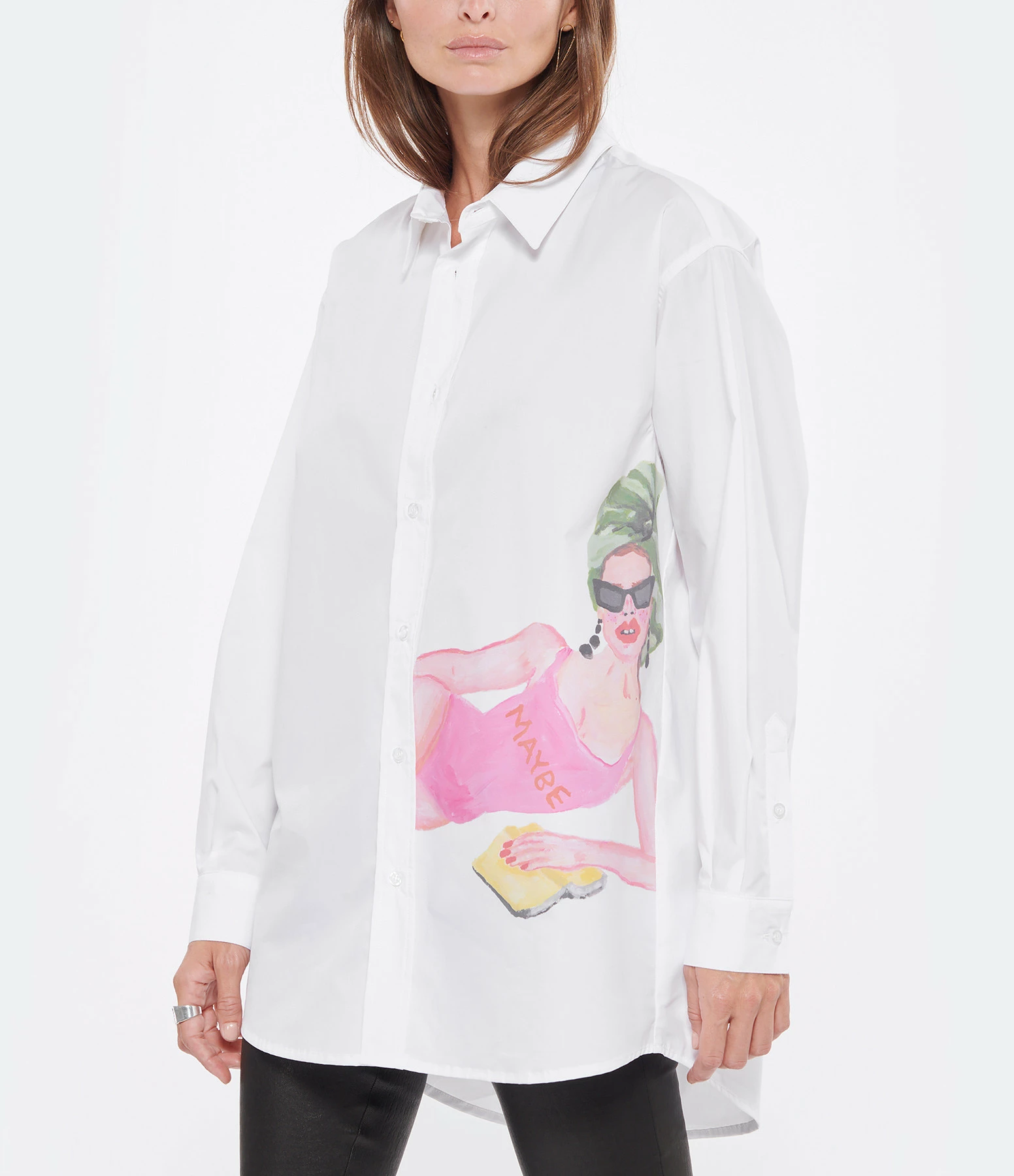 DEAR JULIETTE Chemise Maybe Coton Blanc – Image 3