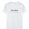 DEAR JULIETTE Tee-shirt In Love Coton Biologique Blanc
