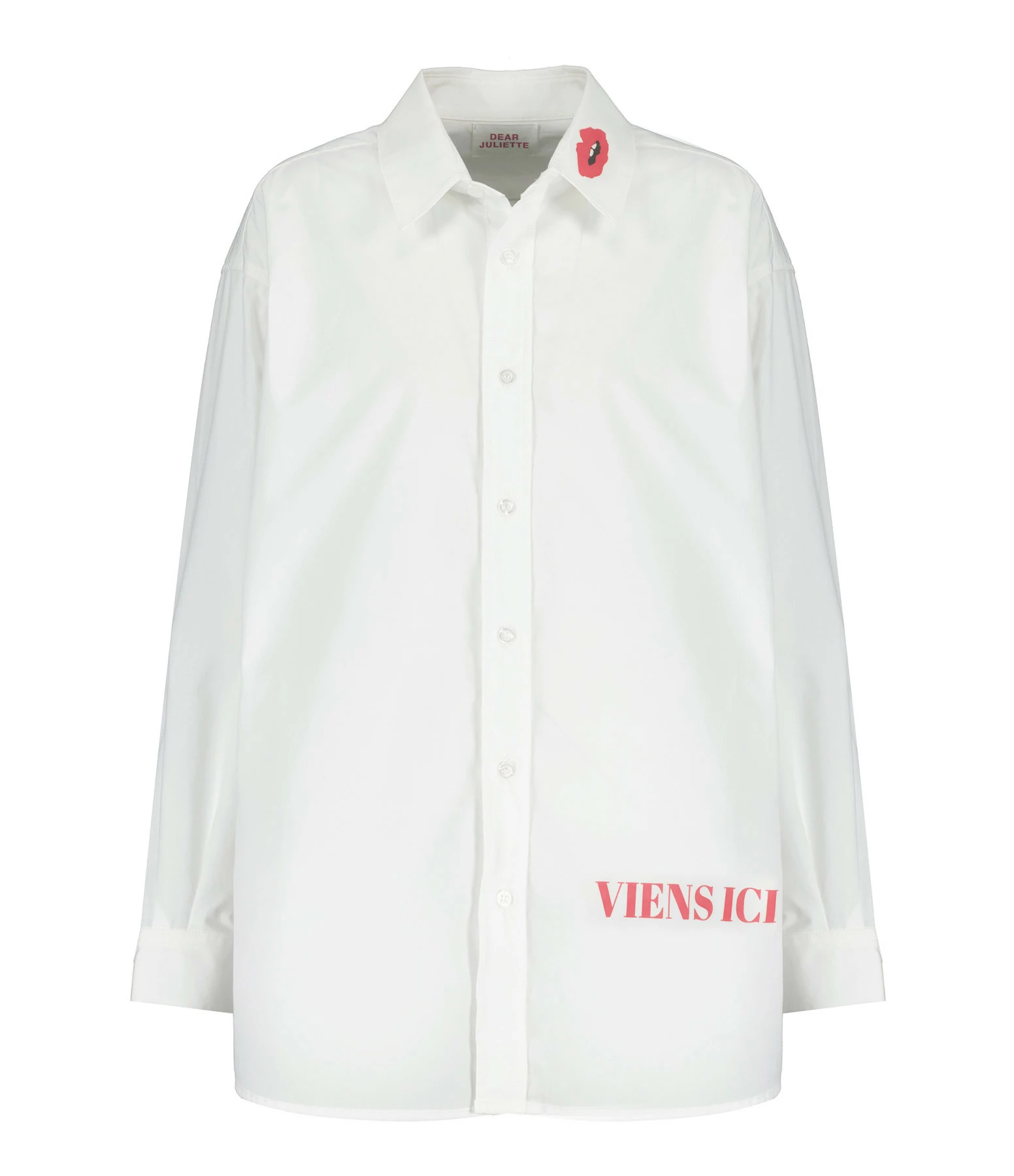 DEAR JULIETTE Chemise Viens Ici Coton Blanc