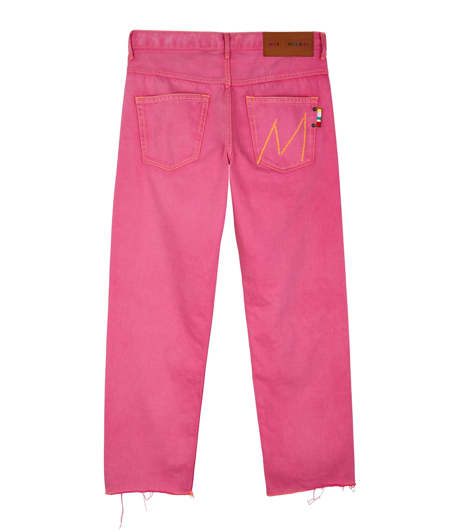 MIRA MIKATI Jean Broderie Coton Rose – Image 2