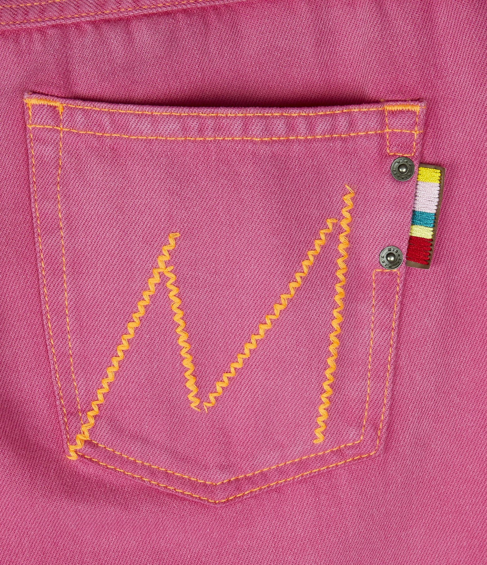 MIRA MIKATI Jean Broderie Coton Rose – Image 4
