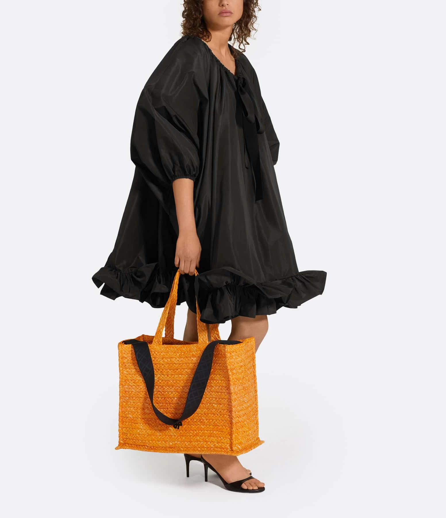 PATOU Robe Froufrou Noir – Image 4