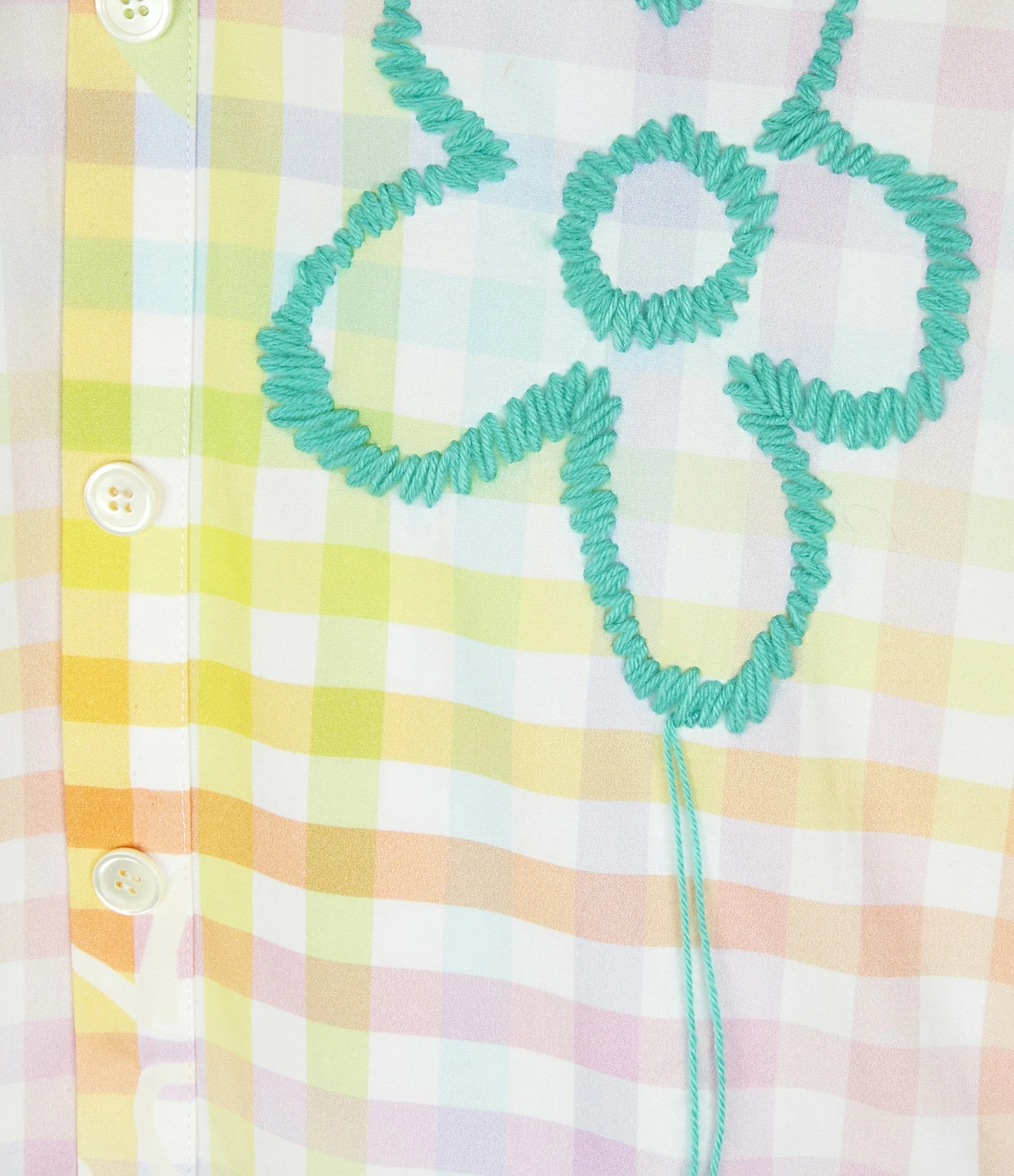 MIRA MIKATI Robe Manches Longues Imprimé Broderie Coton Biologue – Image 3