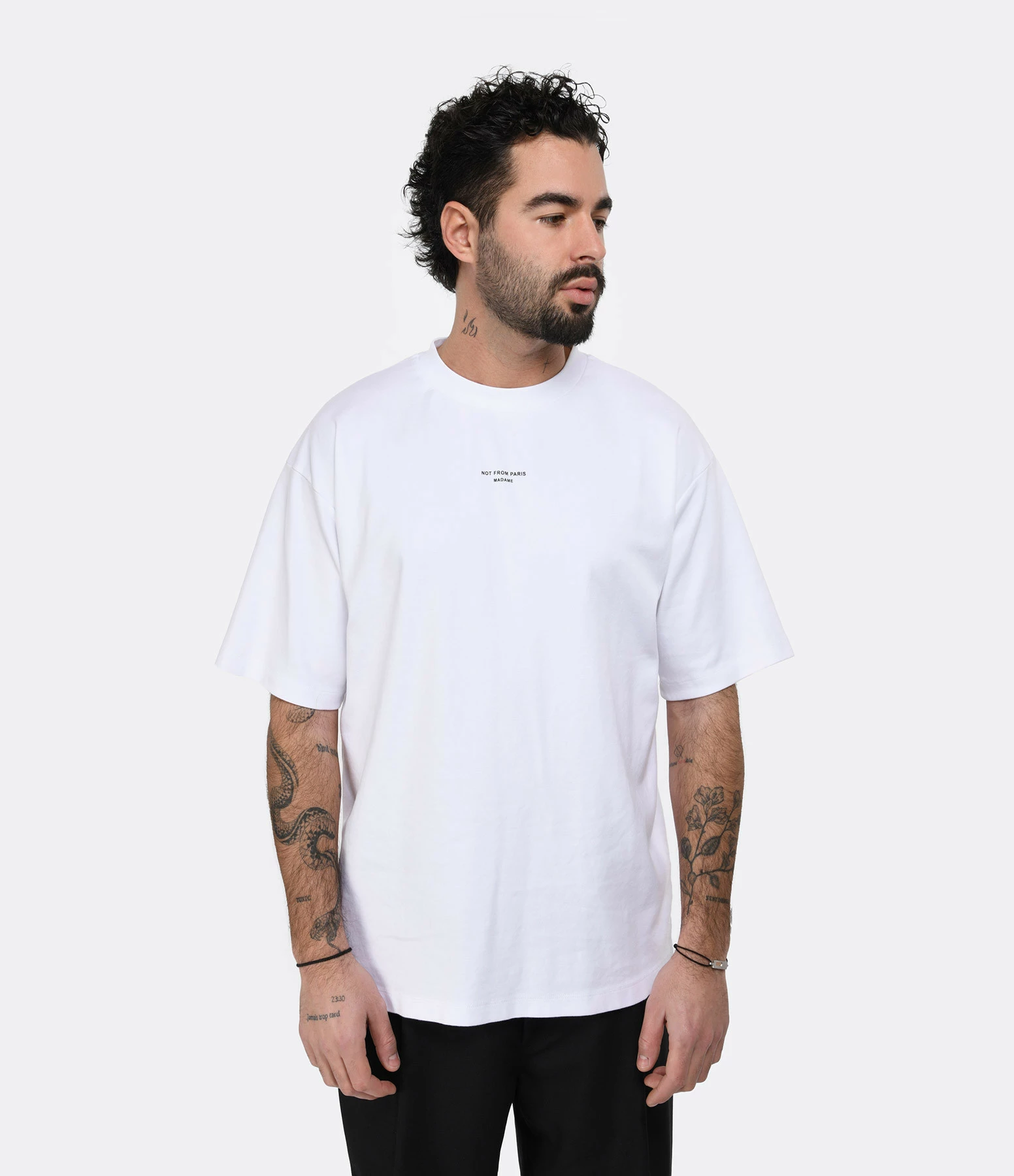 Drole De Monsieur Tee-shirt Homme Classique NFPM Blanc – Image 3