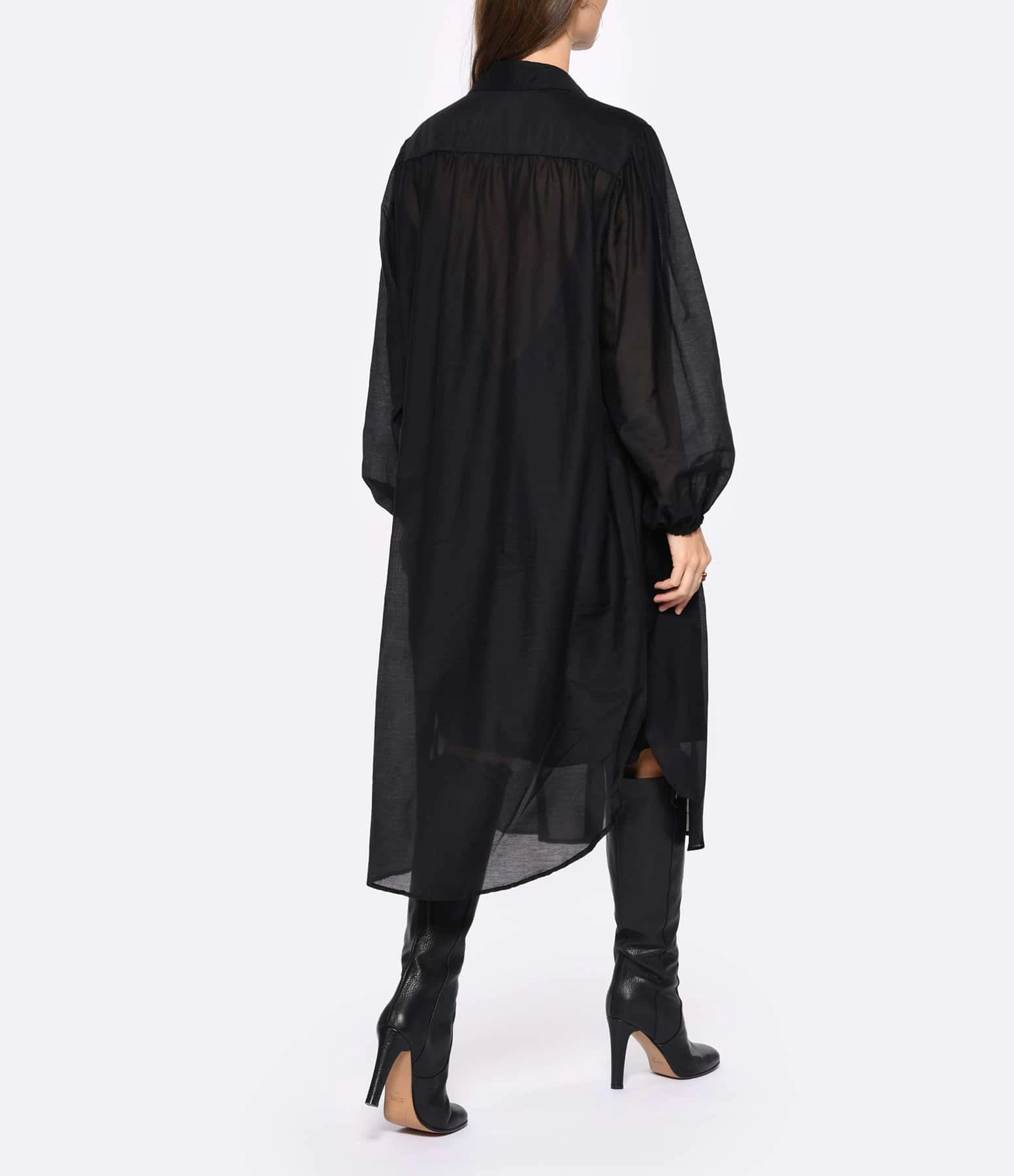 ELOAB Robe Noya Coton Noir – Image 4
