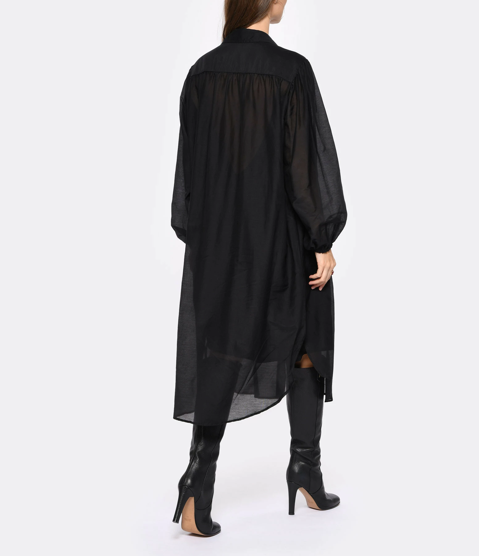 ELOAB Robe Noya Coton Noir – Image 4