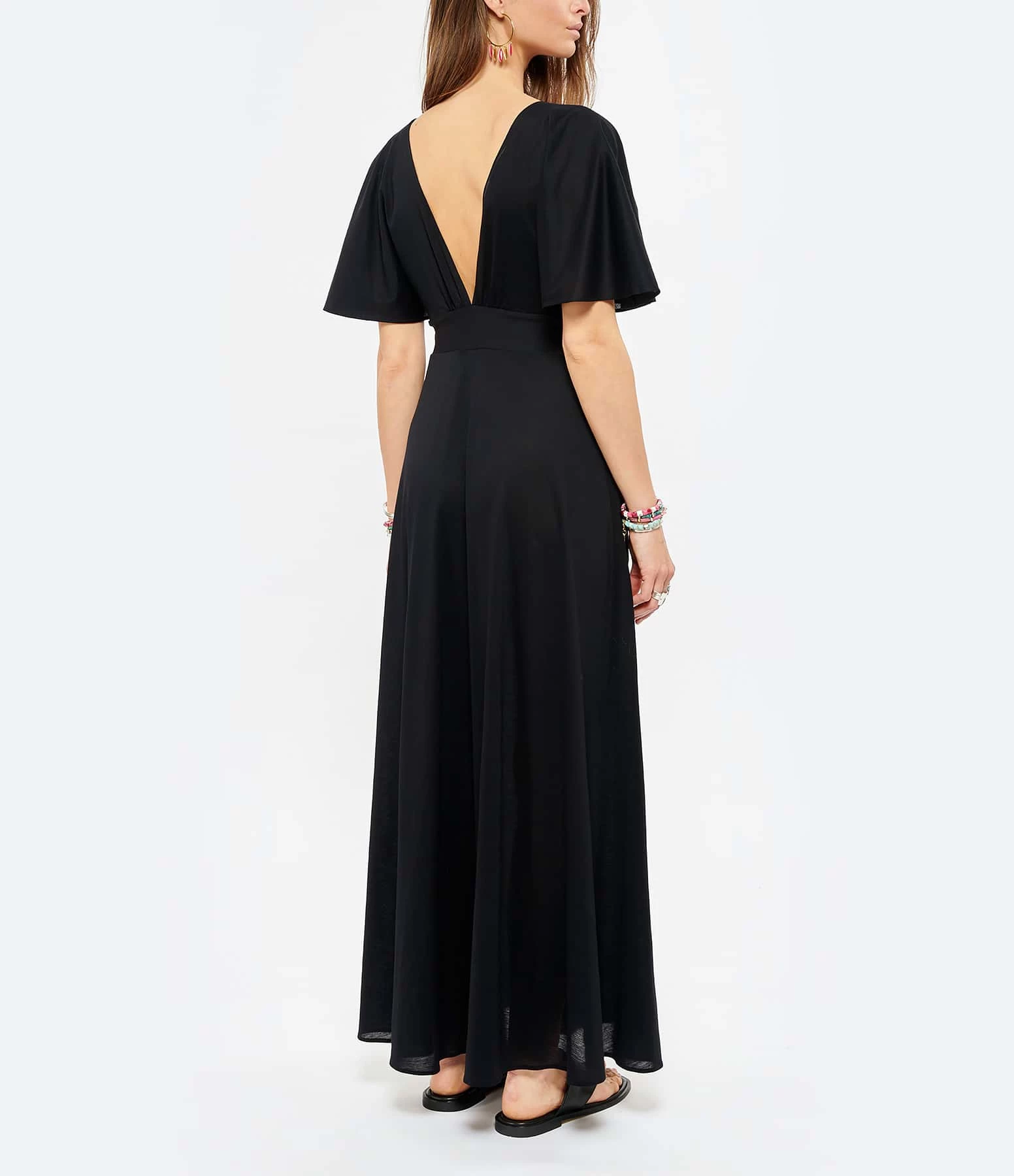 ERES Robe Aurore Coton Noir – Image 3