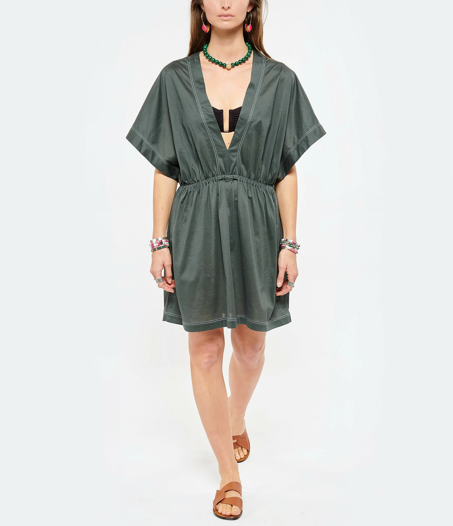 ERES Robe Charly Coton Sauge – Image 2