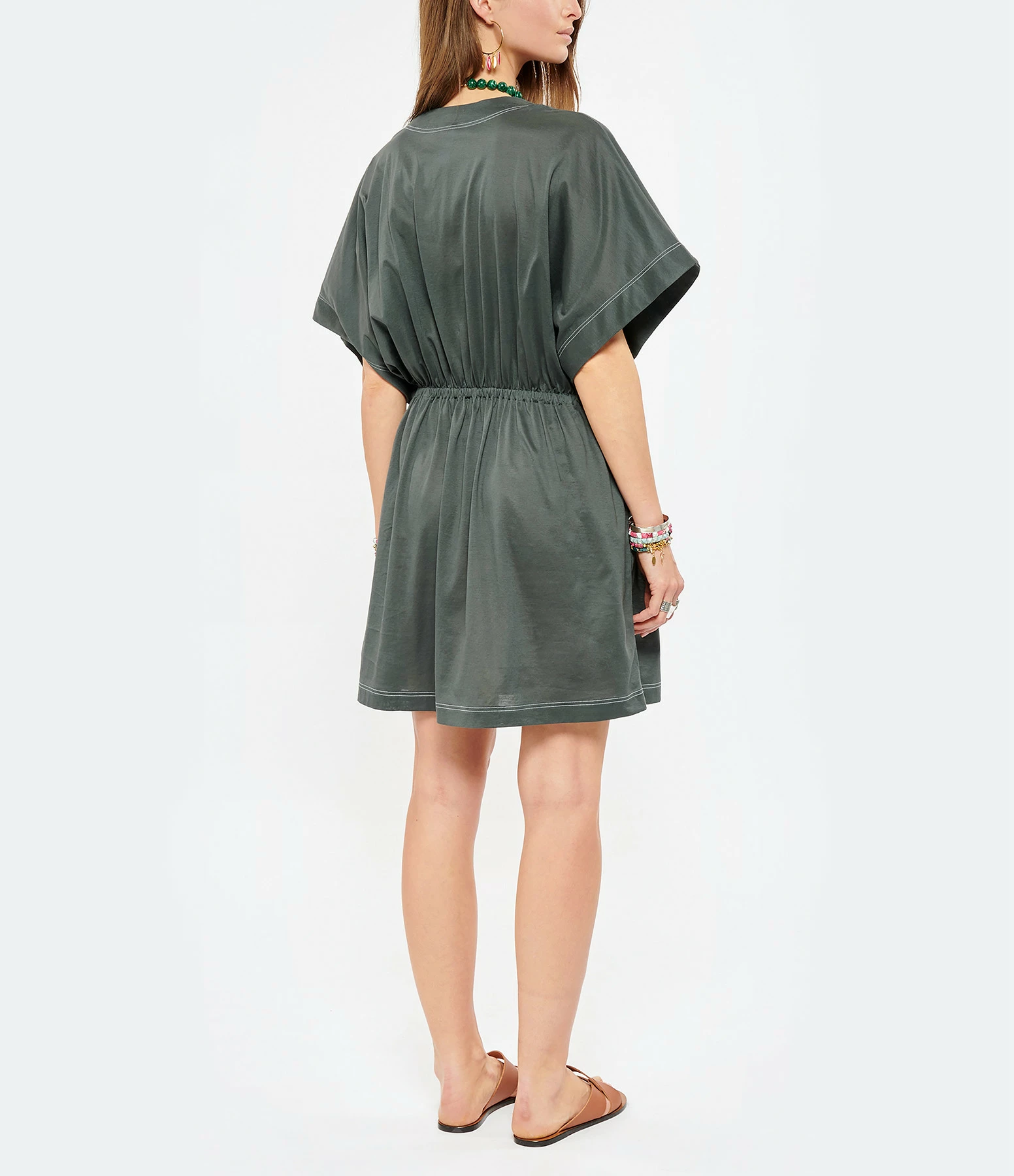 ERES Robe Charly Coton Sauge – Image 3