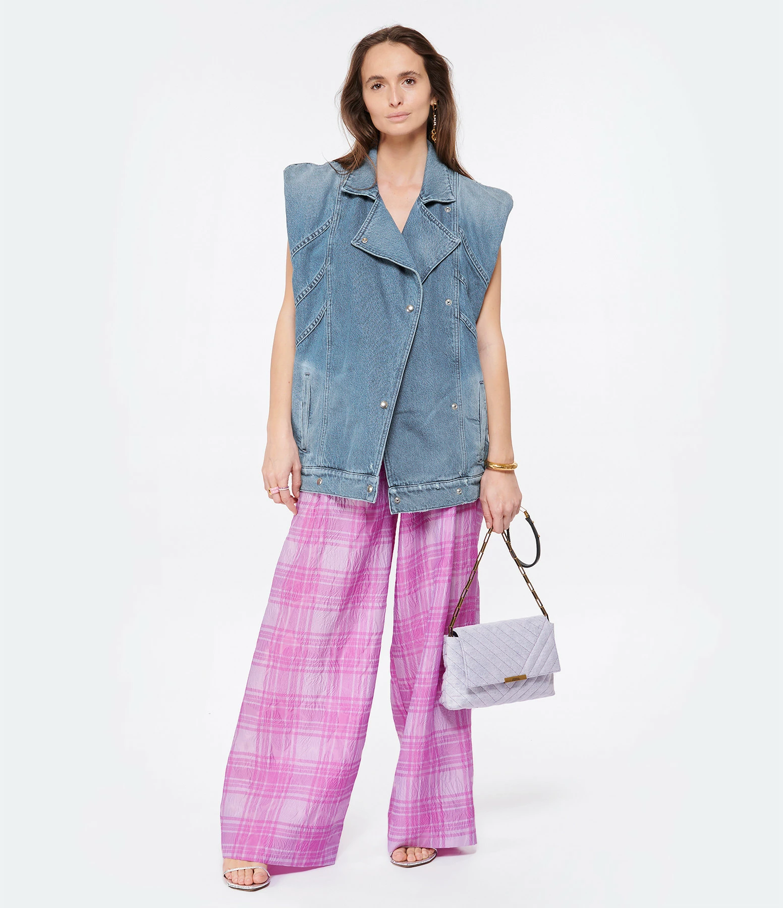 ESSENTIEL ANTWERP Pantalon Évasé Donuts Lila – Image 5