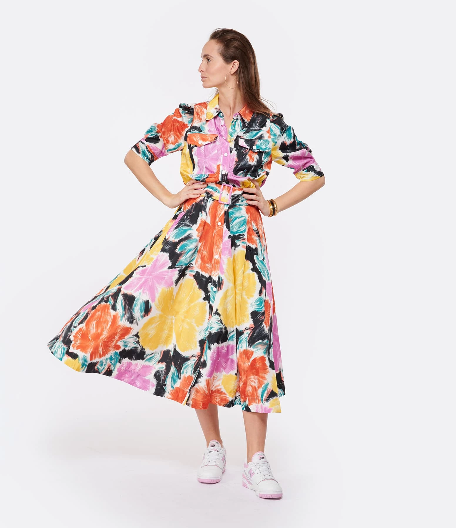 ESSENTIEL ANTWERP Robe Chemise Dune Multicolore 4 ESSENTIEL ANTWERP Robe Chemise Dune Multicolore – Image 2