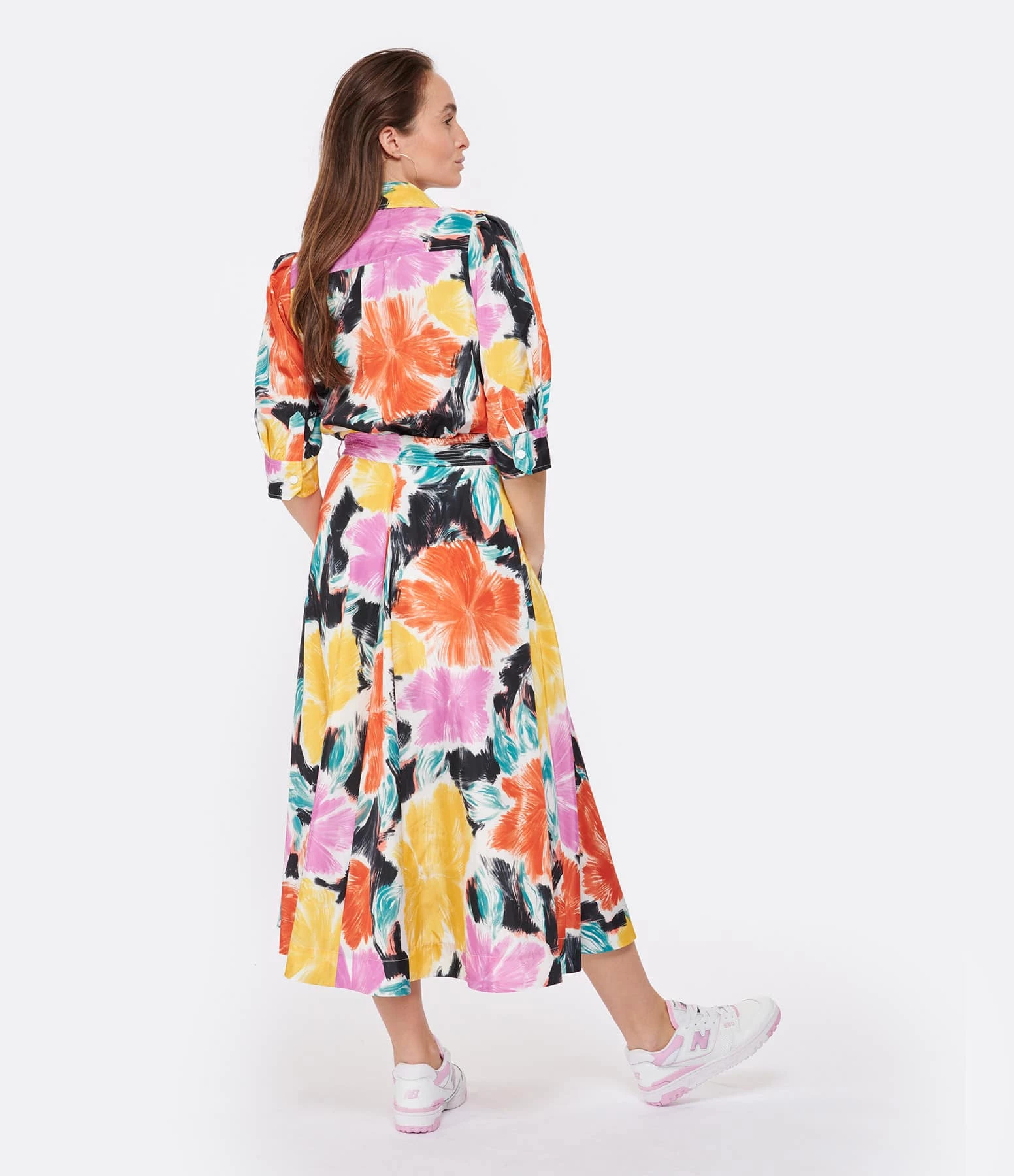 ESSENTIEL ANTWERP Robe Chemise Dune Multicolore 5 ESSENTIEL ANTWERP Robe Chemise Dune Multicolore – Image 3