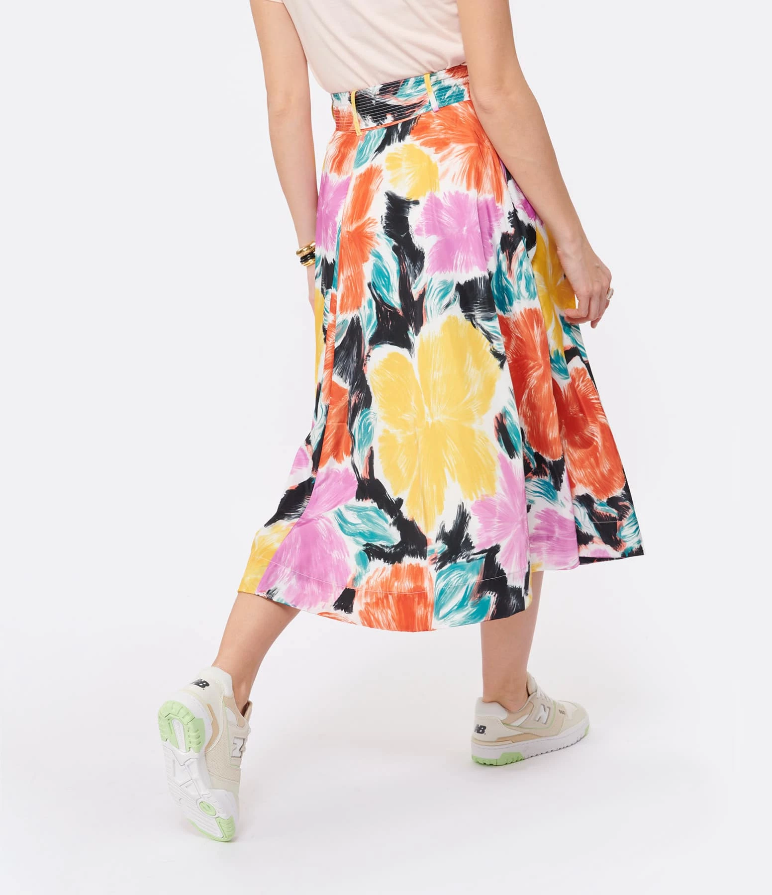 ESSENTIEL ANTWERP Jupe Midi Dominoes Multicolore – Image 3