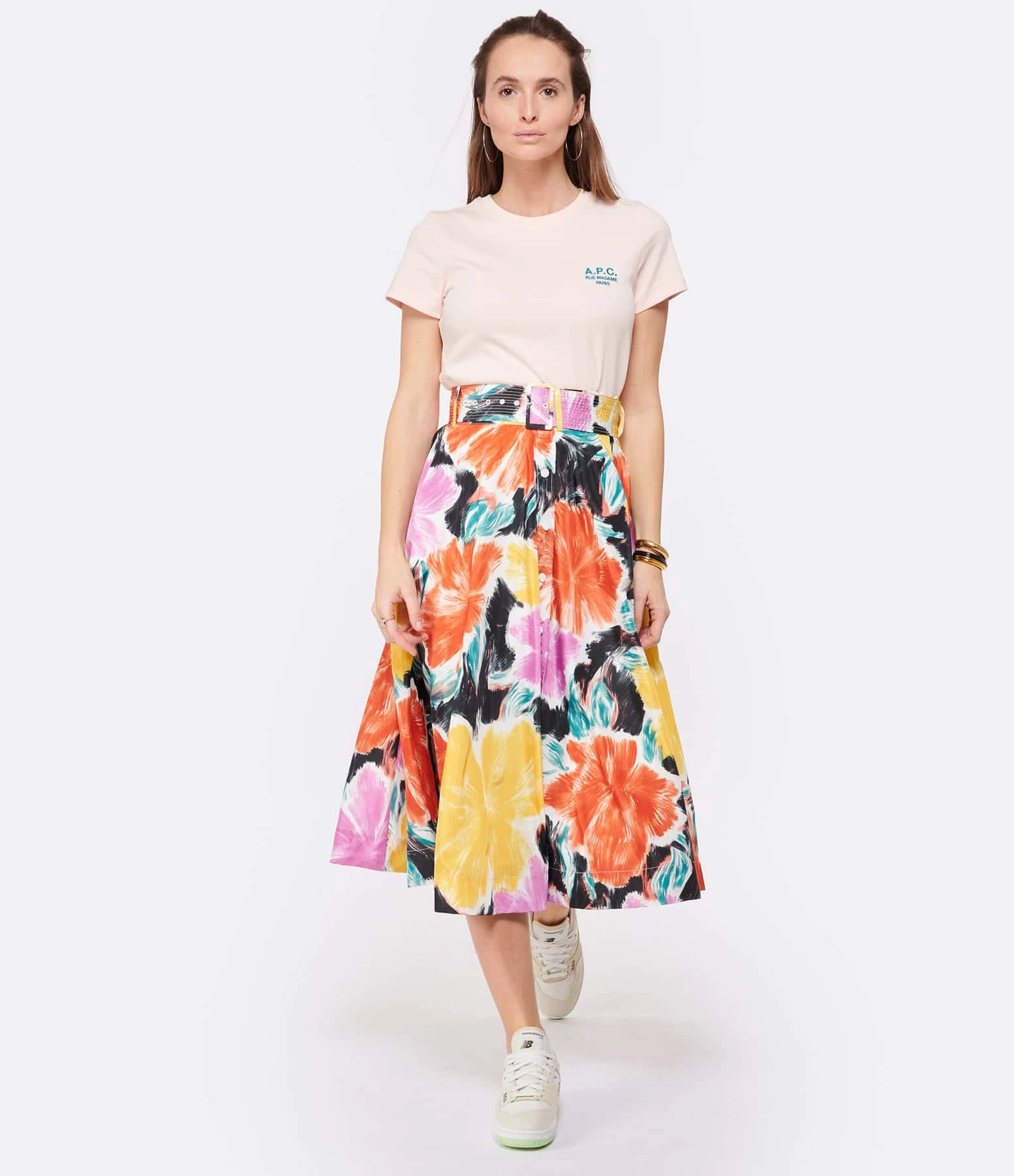 ESSENTIEL ANTWERP Jupe Midi Dominoes Multicolore – Image 2