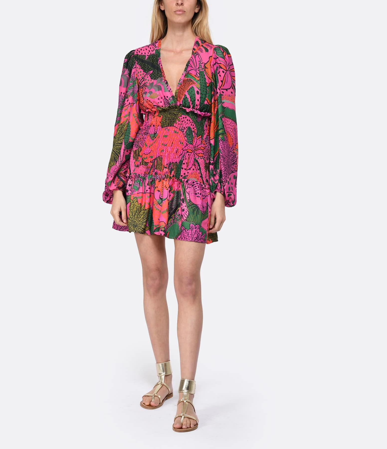 Farm Rio Mini Robe Imprimé Rose 5 Farm Rio Mini Robe Imprimé Rose – Image 3
