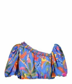 Farm Rio Top Macaw Imprimé Bleu