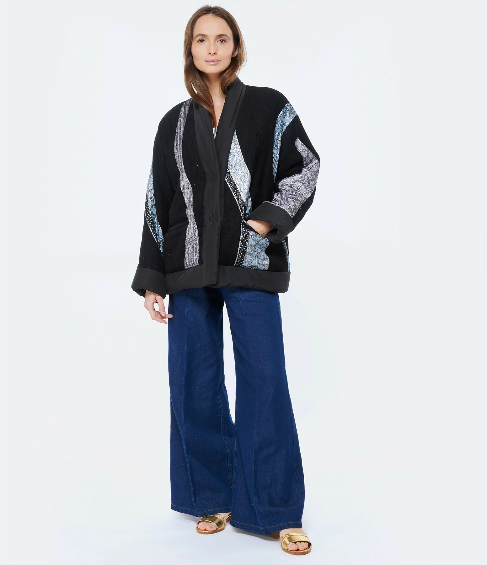 FORTE_FORTE Pantalon Coton Denim Indigo – Image 2