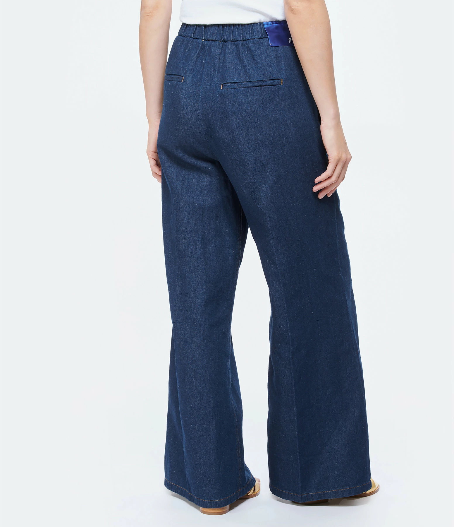 FORTE_FORTE Pantalon Coton Denim Indigo – Image 4