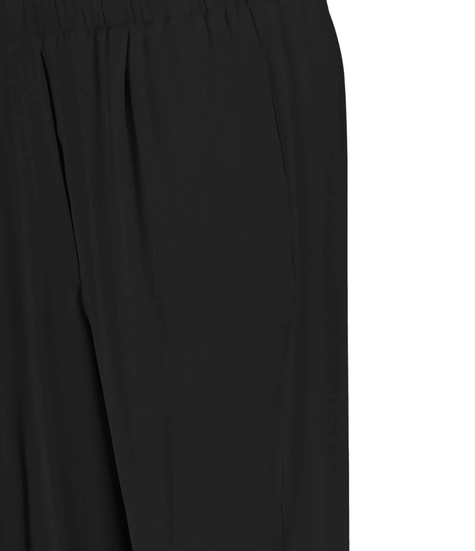 FORTE_FORTE Pantalon Georgette Noir – Image 2