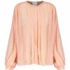 FORTE_FORTE Chemise Coton Soie Rose