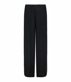 FORTE_FORTE Pantalon Large Georgette Noir