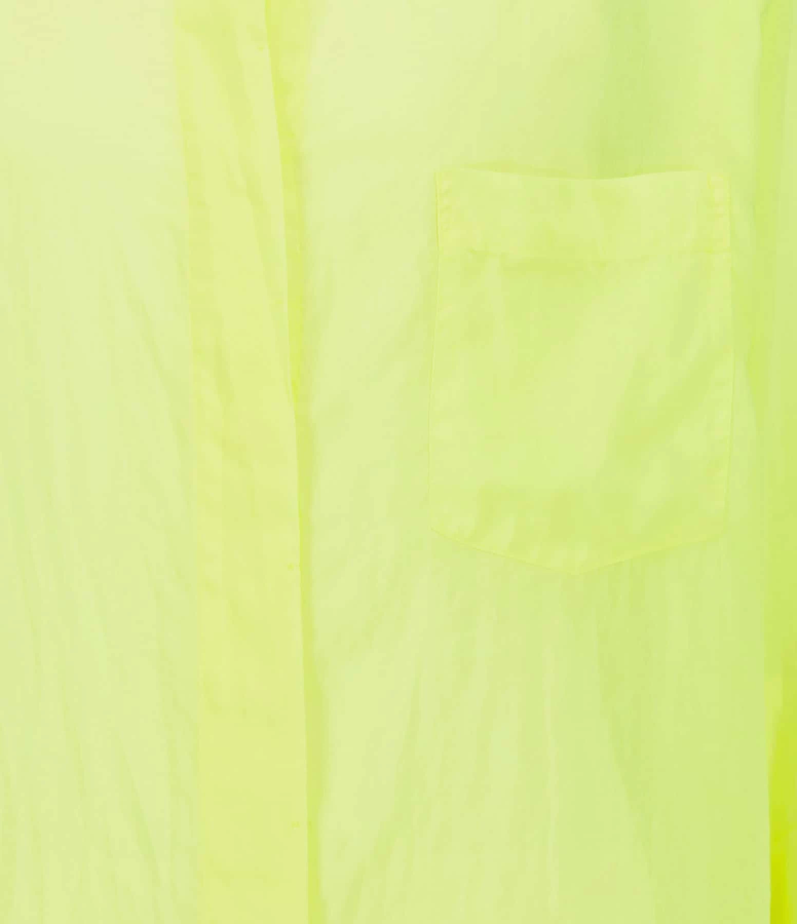 FORTE_FORTE Chemise Oversize Coton Jaune Fluo – Image 2