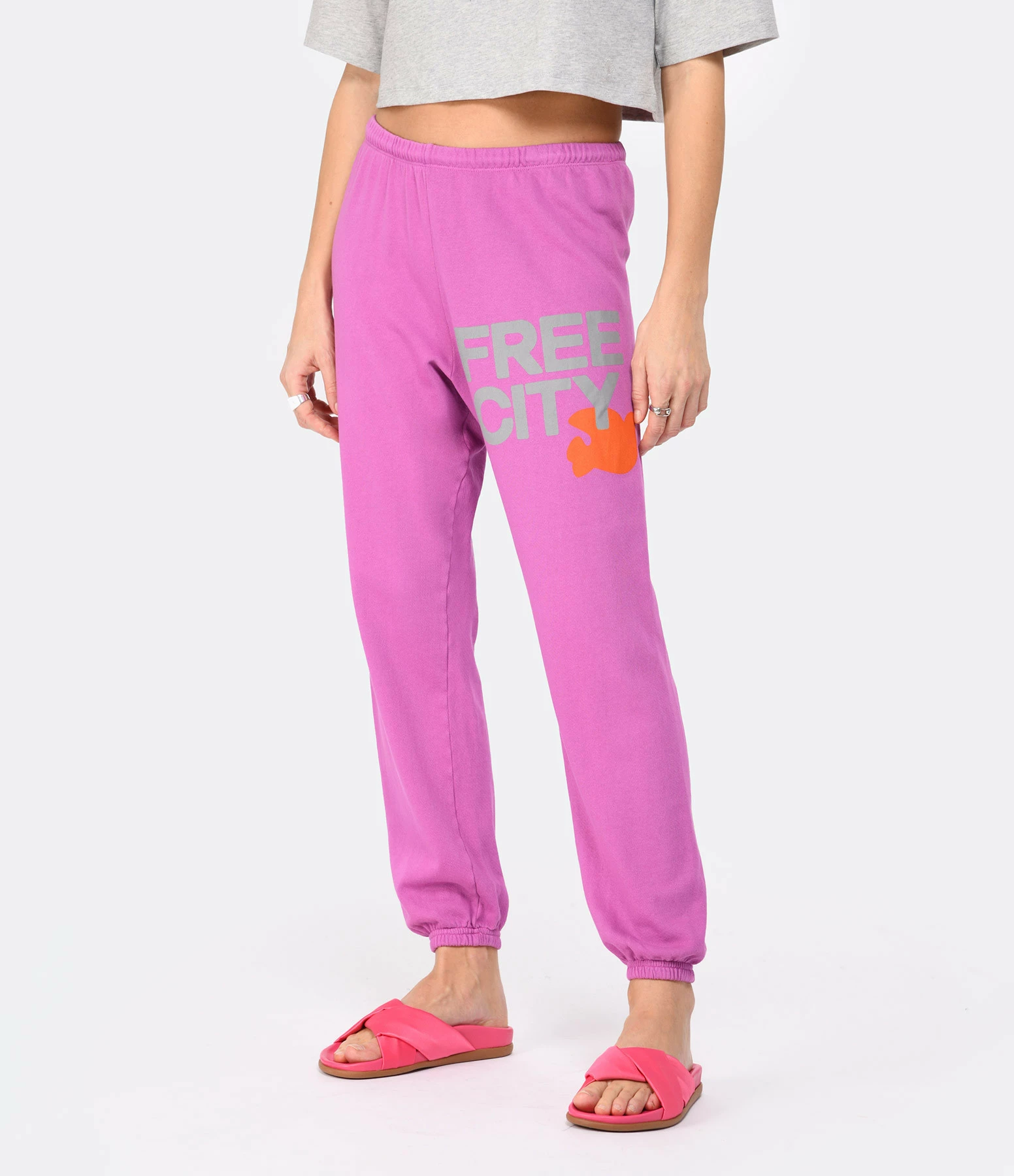 FREECITY Jogging Free City Coton Pink Juice – Image 4