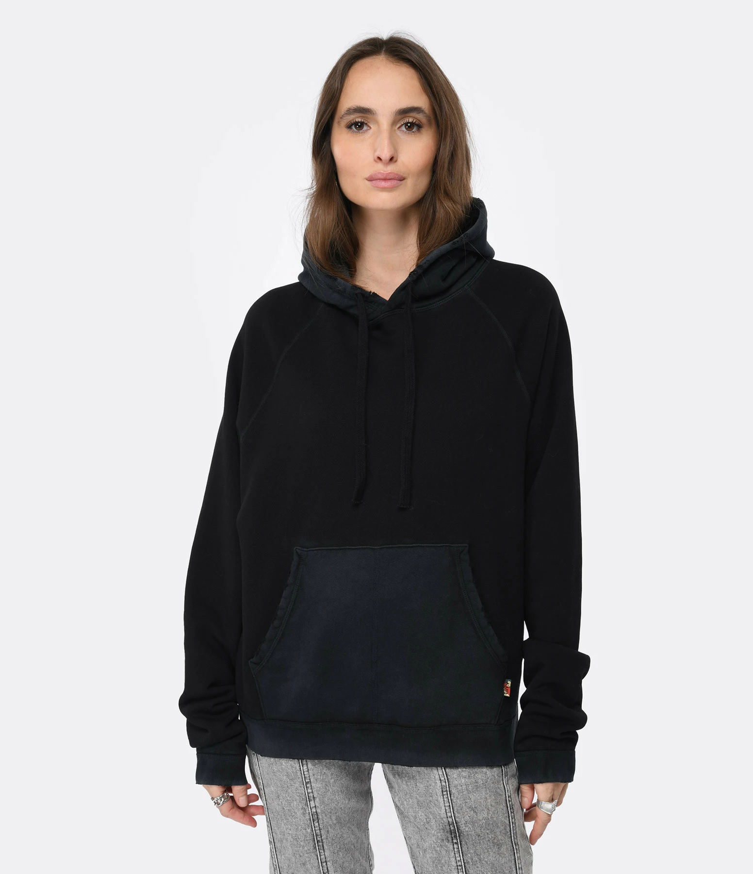 FREECITY Sweatshirt Hoodie Big Terrys Coton Superblack 5 FREECITY Sweatshirt Hoodie Big Terrys Coton Superblack – Image 3