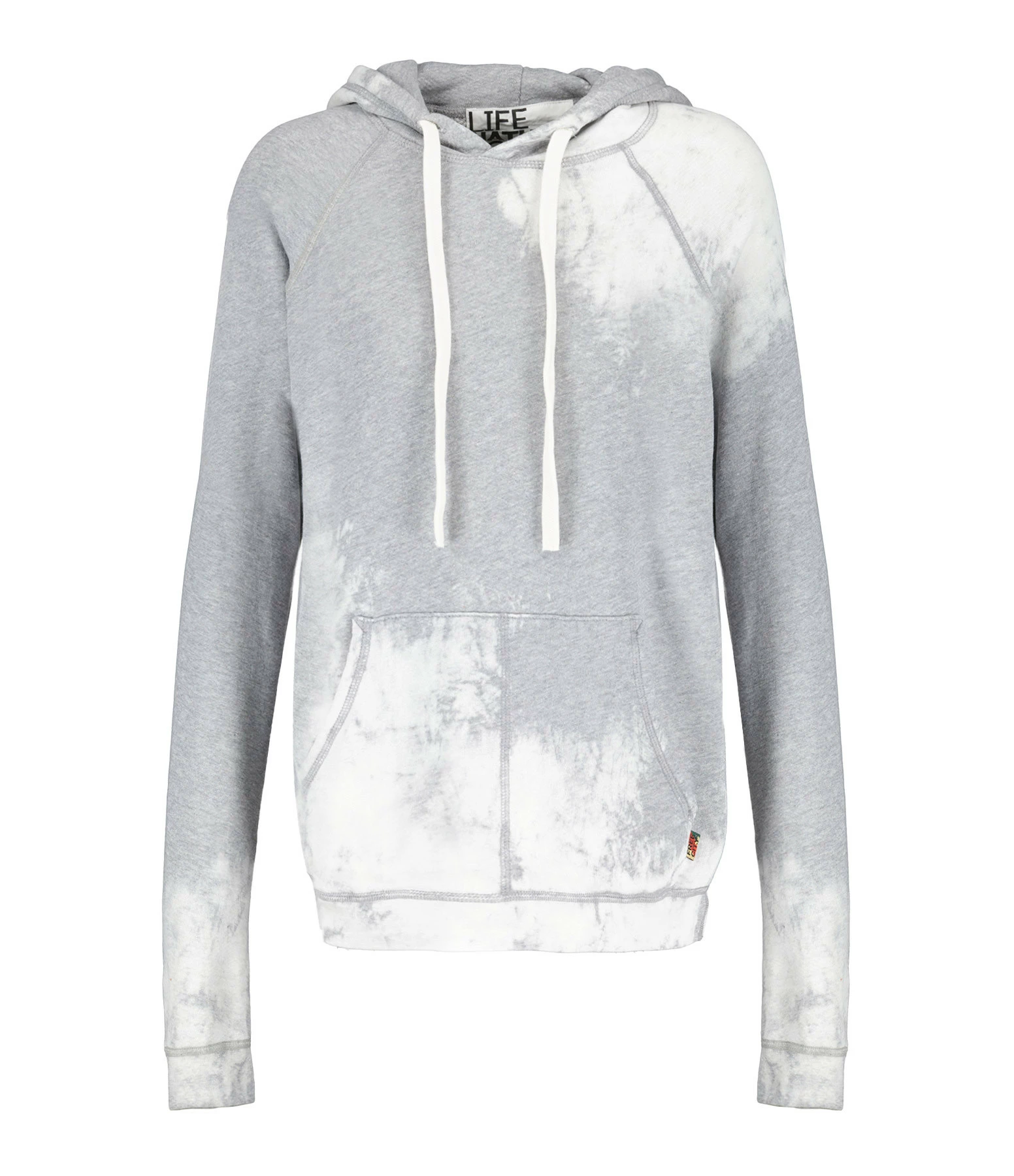 FREECITY Sweatshirt Hoodie Bleachout Coton Gris