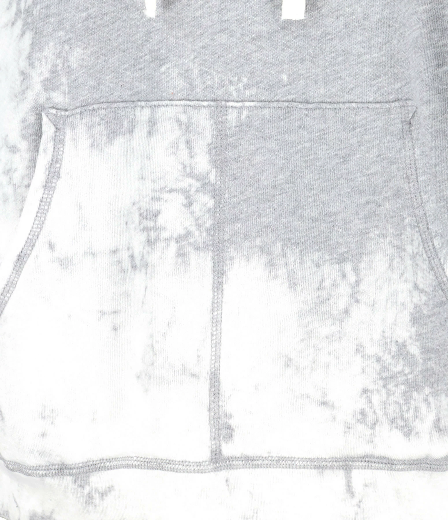 FREECITY Sweatshirt Hoodie Bleachout Coton Gris – Image 2