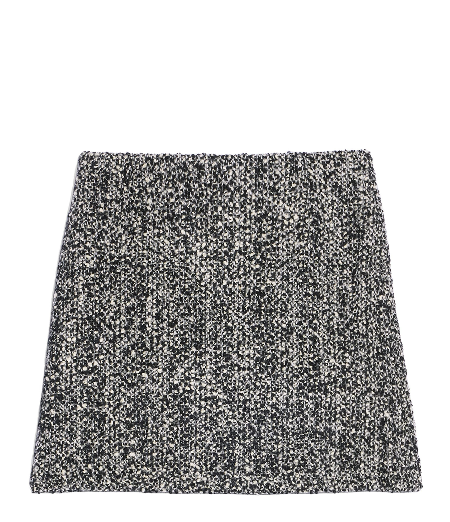 AMI Paris Jupe Laine Vierge Noir Écru 3 AMI Paris Jupe Laine Vierge Noir Écru