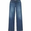 AMI Paris Jean Boyfriend Coton Denim Bleu Usé