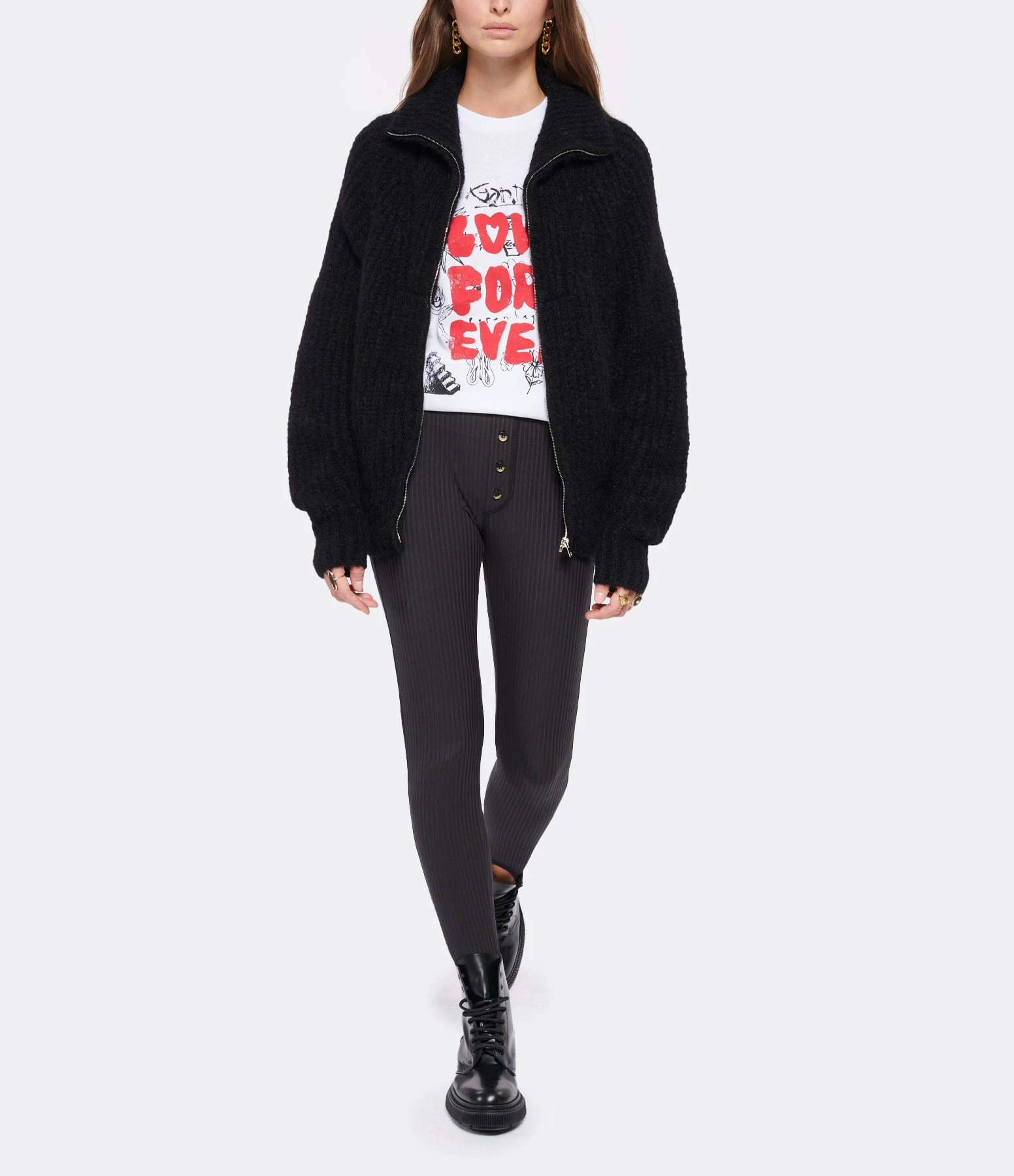 Ganni Legging Noir Phantom – Image 2