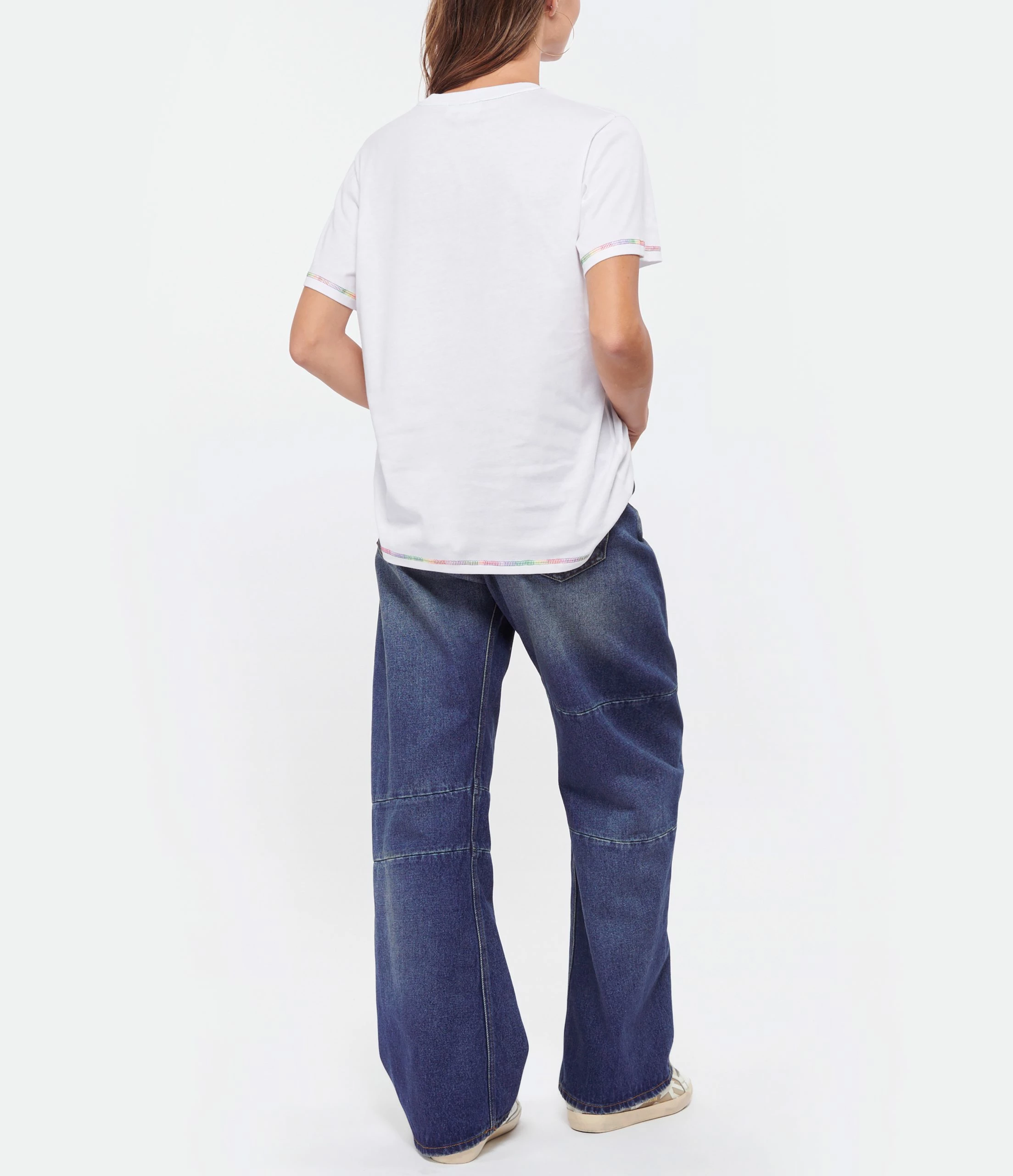 Ganni Tee-shirt Smiley Coton Organique Bright White – Image 5