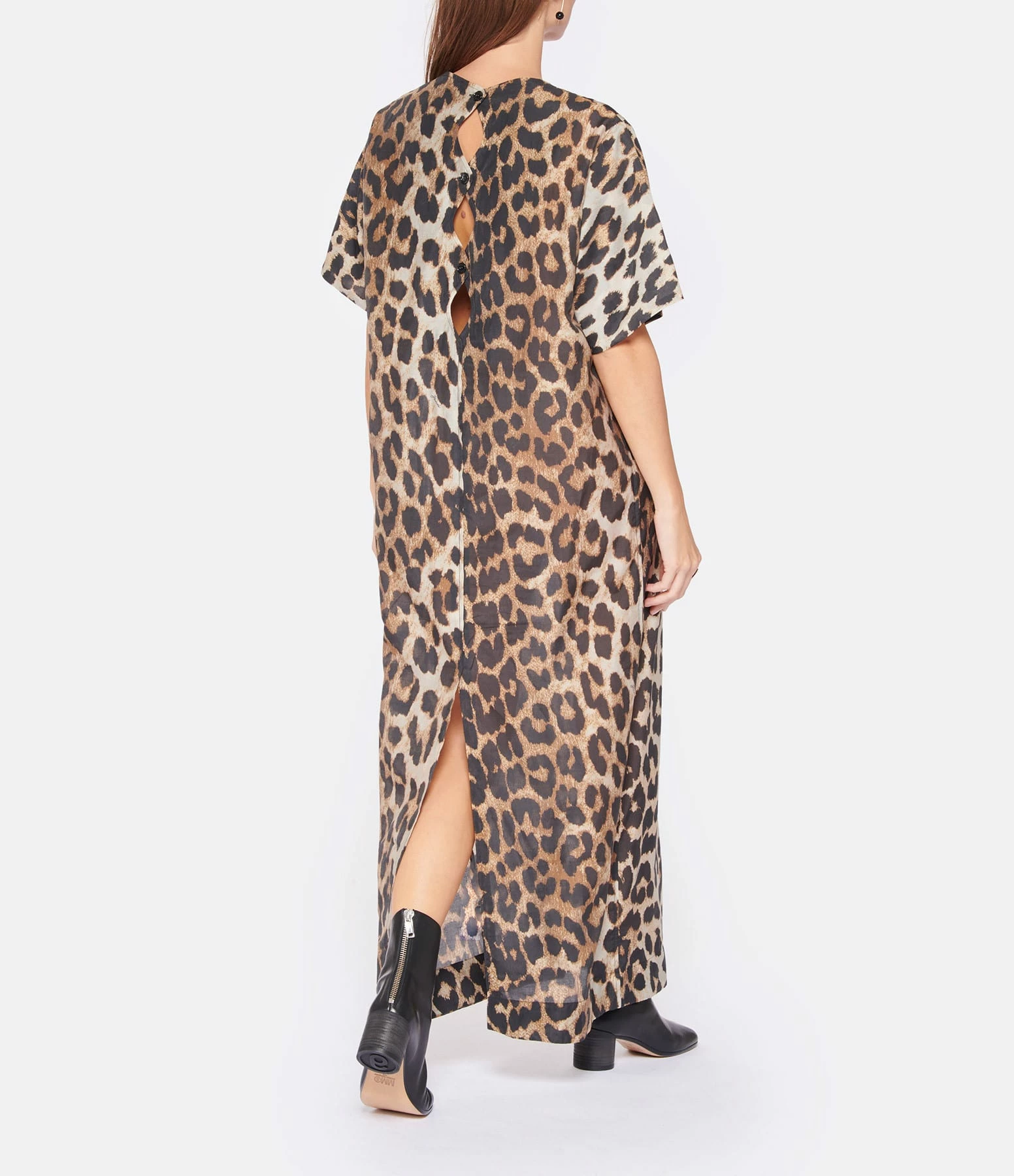 Ganni Robe Sheer Voile Léopard – Image 3