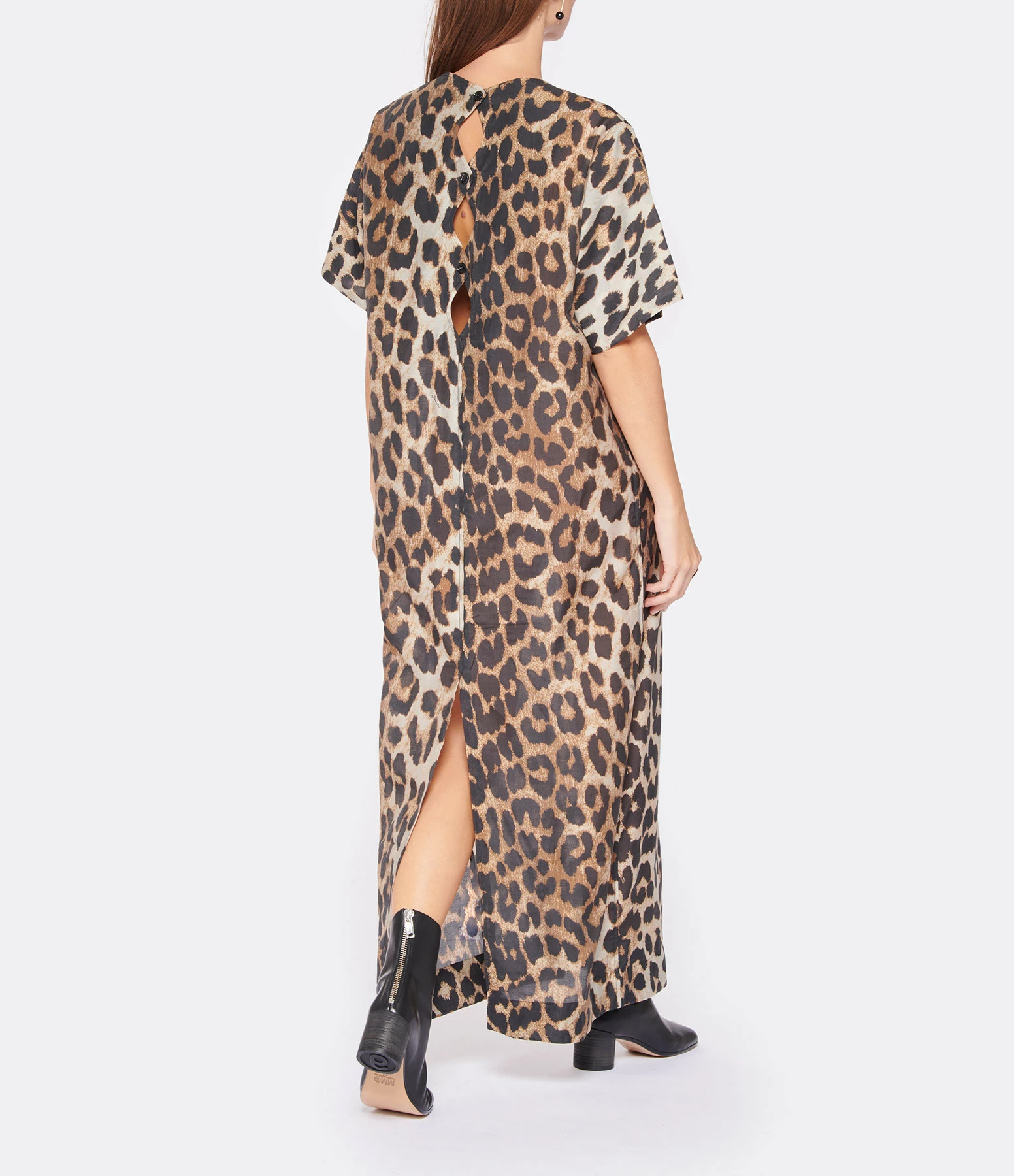 Ganni Robe Sheer Voile Léopard – Image 3