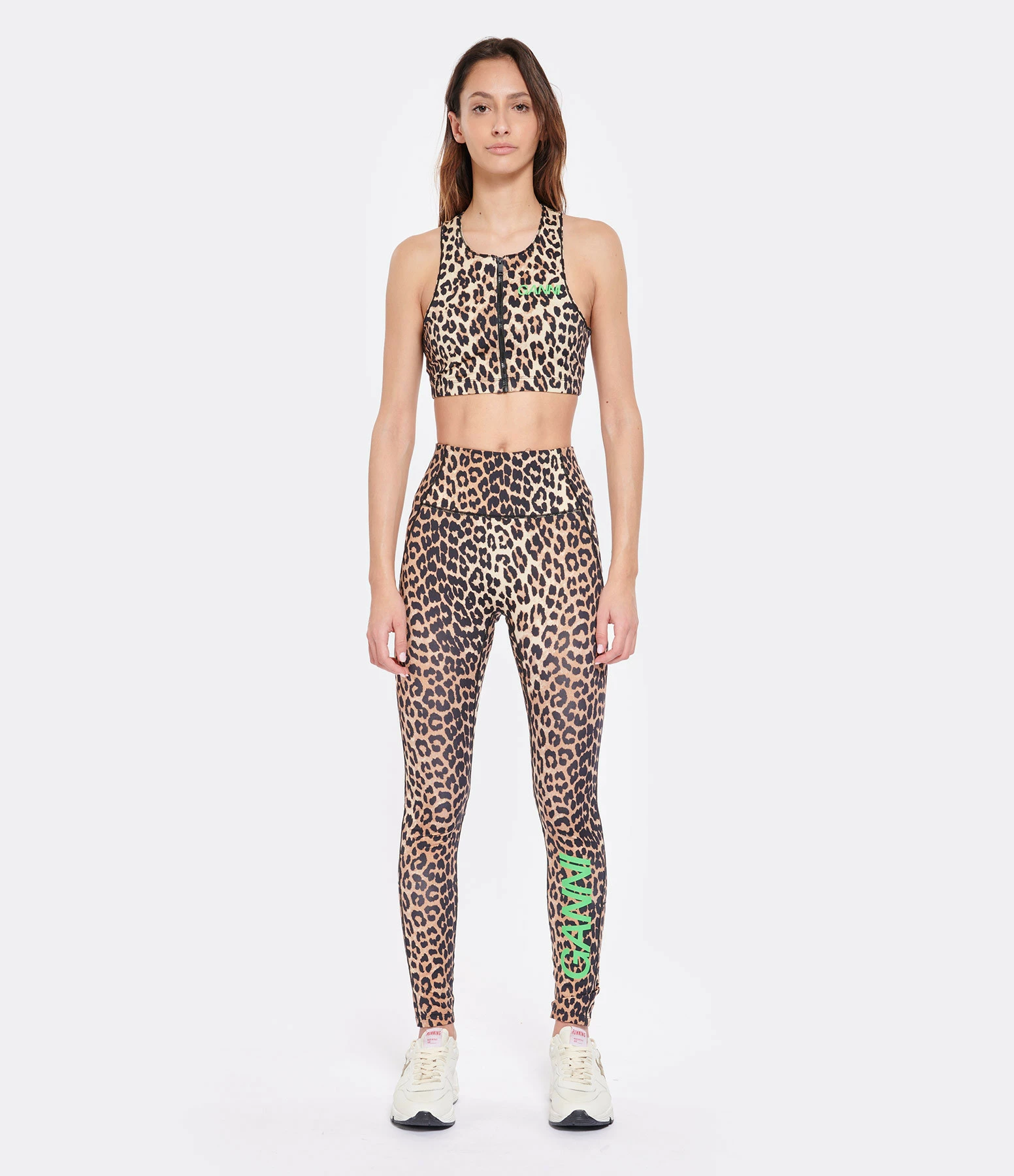Ganni Legging Recyclé Léopard – Image 3
