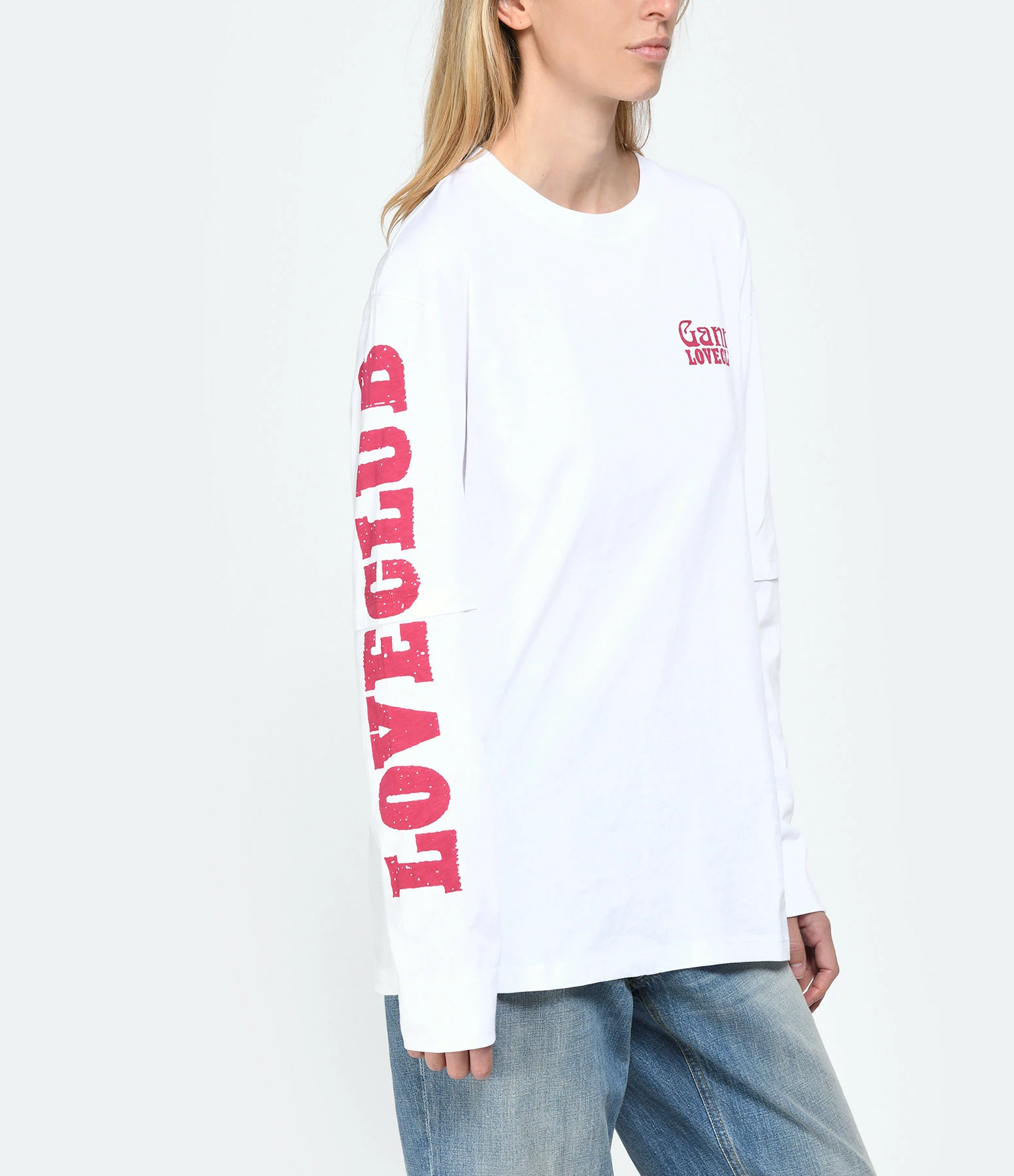 Ganni Tee-shirt Coton Organique Blanc – Image 3