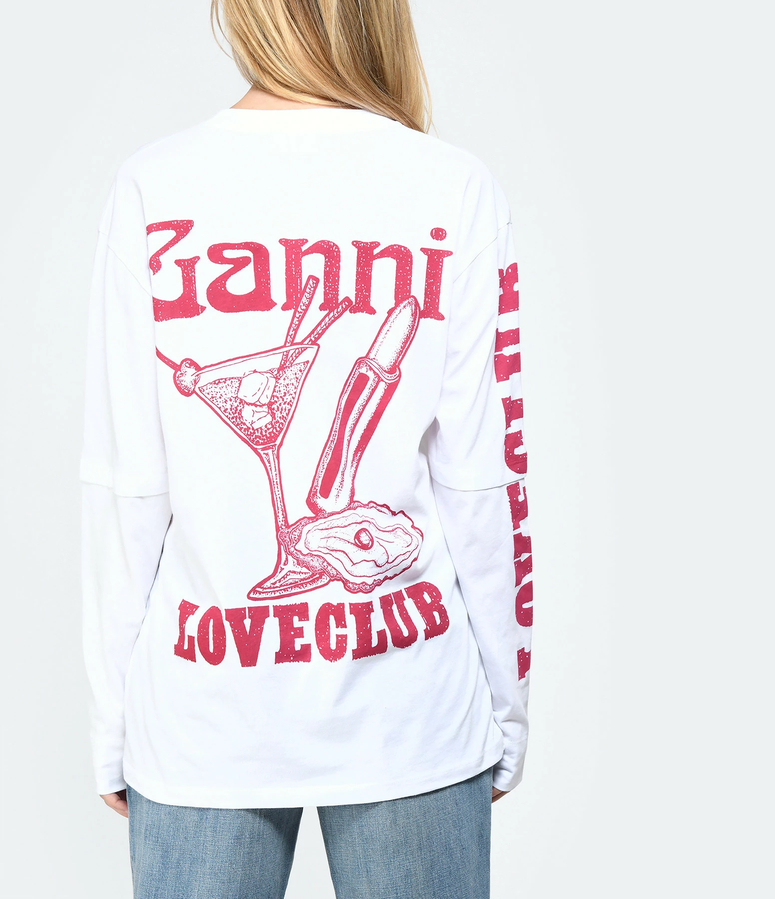 Ganni Tee-shirt Coton Organique Blanc – Image 4