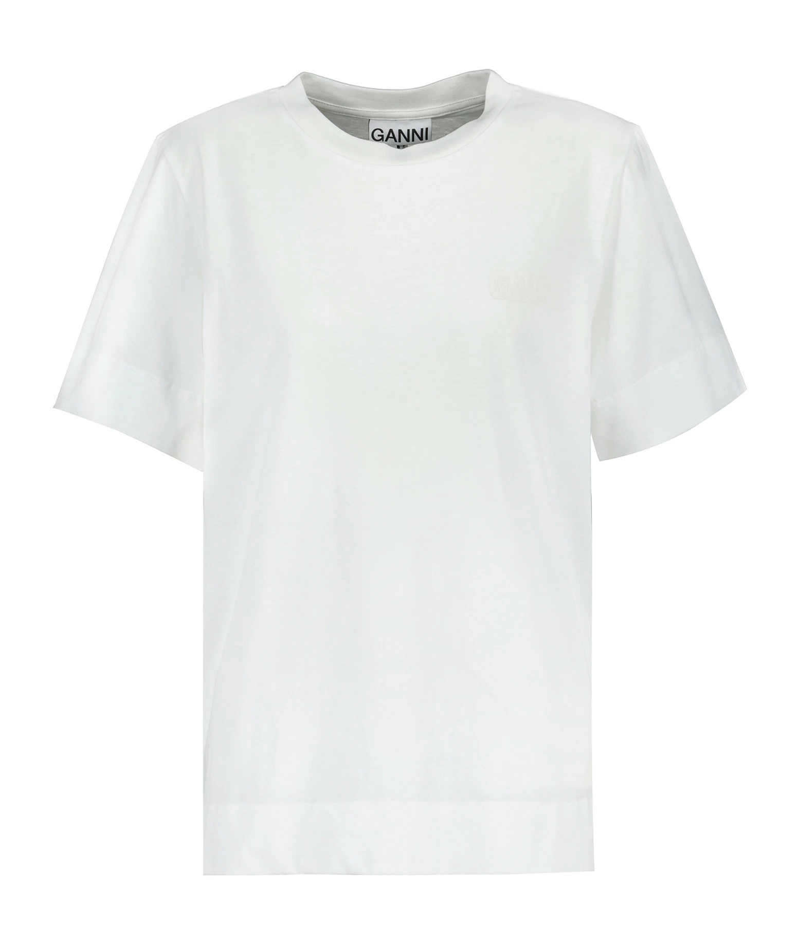 Ganni Tee-shirt Software Jersey Blanc