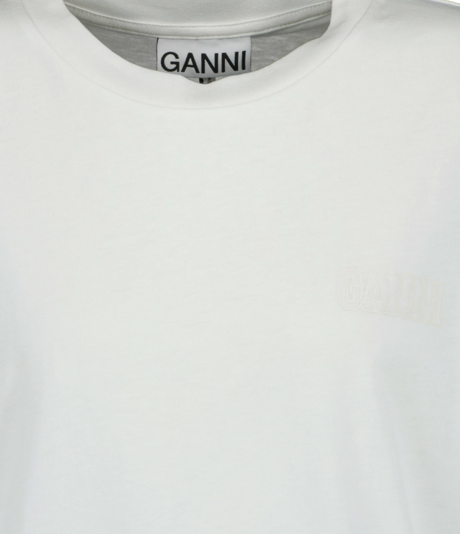 Ganni Tee-shirt Software Jersey Blanc – Image 2