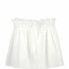 Ganni Jupe Broderie Anglaise Coton Organique Blanc