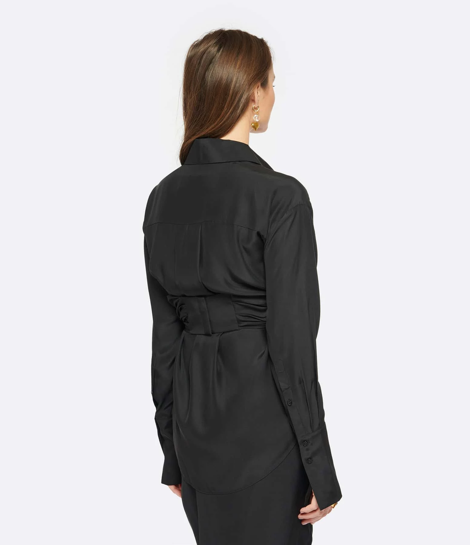 GAUGE81 Chemise Sabinas Soie Noir – Image 5