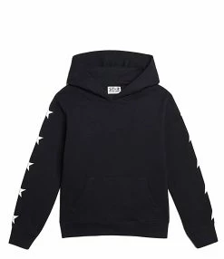 Golden Goose Sweatshirt Hoodie Star Enfant Coton Bleu Foncé