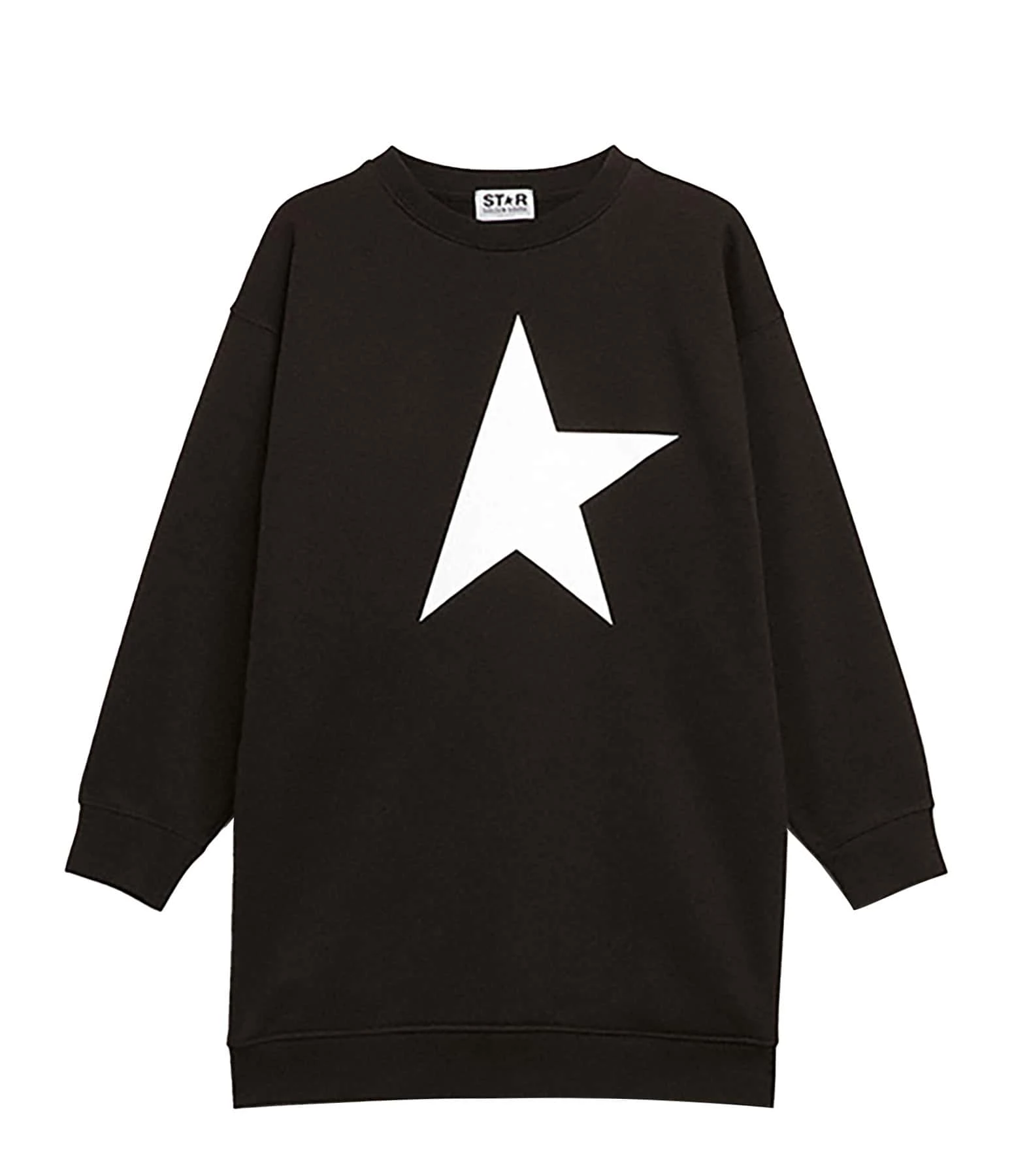 Golden Goose Robe Sweatshirt Enfant Star Coton Noir Blanc