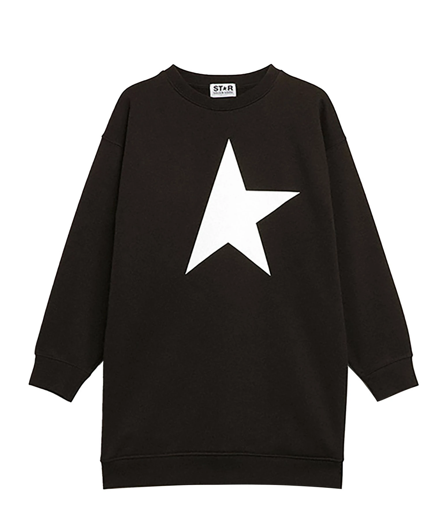Golden Goose Robe Sweatshirt Enfant Star Coton Noir Blanc