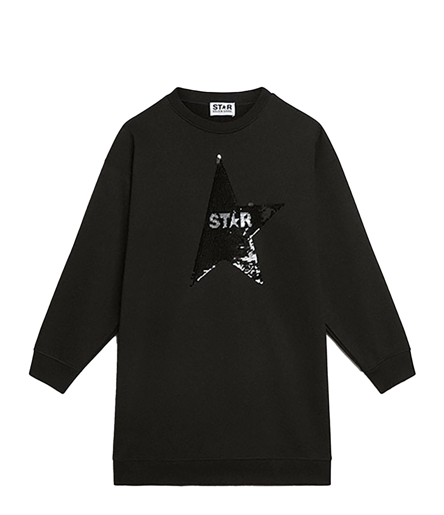 Golden Goose Robe Sweatshirt Star Enfant Coton Noir