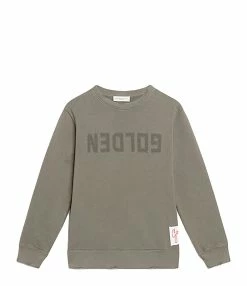 Golden Goose Sweatshirt Golden Enfant Coton Olive