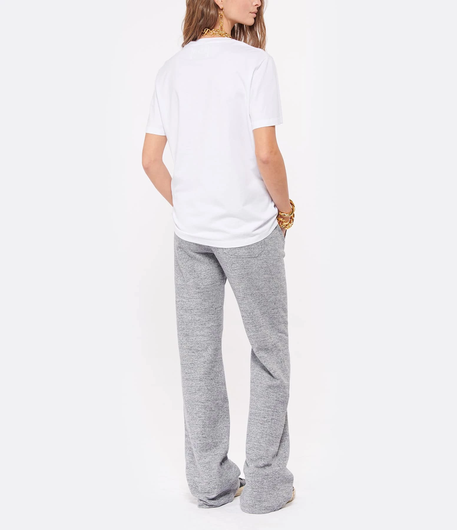 Golden Goose Tee-shirt Étoile Coton Blanc Noir – Image 5